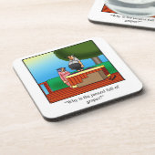 Cadeau Hilarious Vin Humour Dessous de verre (Côté gauche)