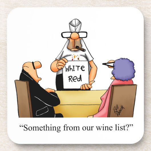 Cadeau Hilarious Vin Humour Dessous de verre (Devant)
