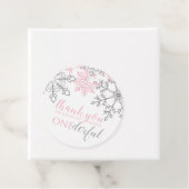 Cadeau Hiver Onederland étiquettes de faveur de flocon de (En situation)