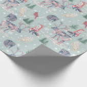 Cadeau Hiver Wonderland Wrapper Papier (Coin)