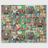 Cadeau HO HO HELP wrapper papier (Plat)