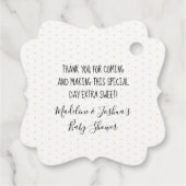 Cadeau Honey Bee Bear Merci Favoriser les étiquettes (Dos)