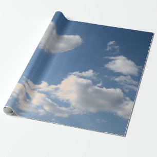 CADEAU HORLOGE DE PAPIER COEUR EN FORME DE NUAGE DANS LE