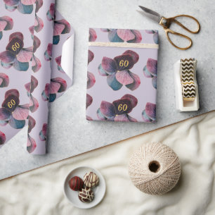 Cadeau Hortensia's Goud Blauw Lavendel Paars Alle  Cadeaupapier