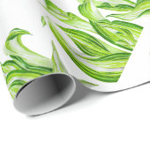 Cadeau 'Hosta avec le Mosta' sur un papier d'enveloppemen (Coin rond)