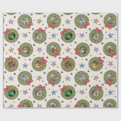 Cadeau Huit 8 Photo Fun Papier Enveloppant Noël (Plat)