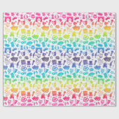 Cadeau Icônes du théâtre enveloppant papier (Plat)