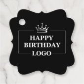 Cadeau-idee, gepersonaliseerde verjaardagsaangepas bedankjes labels (Voorkant)