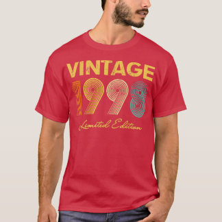 Cadeau-idee voor 24ste verjaardag Vintage 1998 Man T-shirt