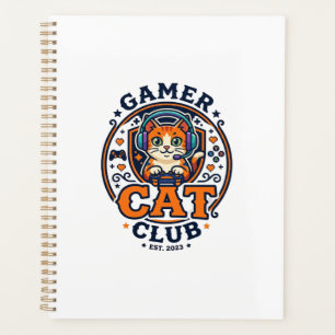 Cadeau-idee voor gamerkat kattenmoeder - Gamer Cat Planner