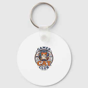 Cadeau-idee voor gamerkat kattenmoeder - Gamer Cat Sleutelhanger
