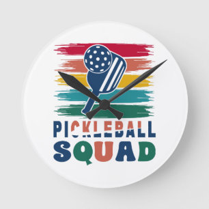 Cadeau-idee voor pickleball-spelers ronde klok