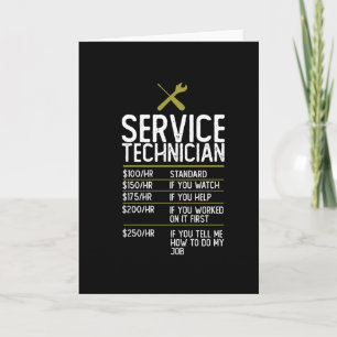 Cadeau-idee voor servicemonteur kaart