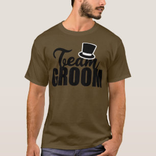 Cadeau-idee voor vrijgezellenfeest Team Bruidegom T-shirt