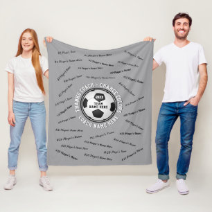 Cadeau-ideeën voor einde seizoen voor voetbalcoach fleece deken