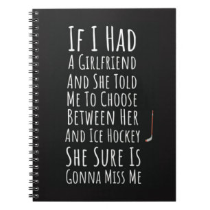 Cadeau-ideeën voor ijshockey Aandenken Sportteamsp Notitieboek