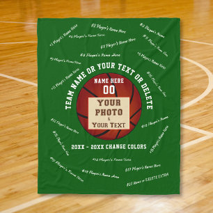 Cadeau-ideeën voor Senior Night Basketball, Foto e Fleece Deken