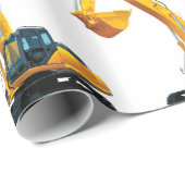 Cadeau Image de l'excavateur de caniveau pour papier bril (Coin rond)