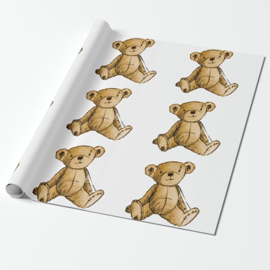 Cadeau Image de l'ours en peluche pour le papier d'envelo (Déroulé)