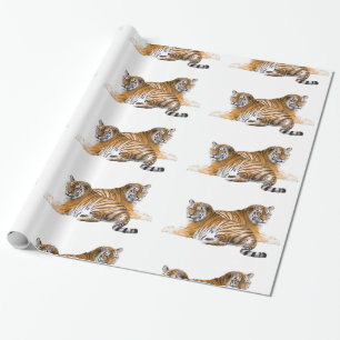 Cadeau Image de tigre pour papier brillant