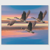 Cadeau Image d'Oies du Canada pour le papier d'emballage (Plat)