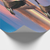 Cadeau Image d'Oies du Canada pour le papier d'emballage (Coin)