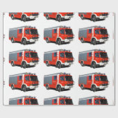 Cadeau Image Fire and Secourt Engine pour le papier d'emb (Plat)