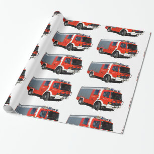 Cadeau Image Fire and Secourt Engine pour le papier d'emb