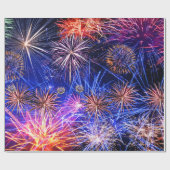 Cadeau Image Fireworks pour papier à enveloppement brilla (Plat)