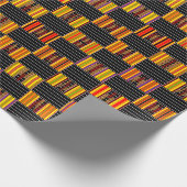 Cadeau Impressionnant papier d'enveloppement Kente rayé b (Coin)