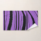 Cadeau Imprimé Animal Violet Noir (Serviette à main)