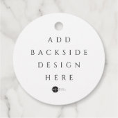 Cadeau Imprimer des étiquettes de faveur personnalisées r (Dos)