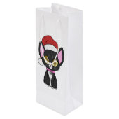 Cadeau in Servische stijl Wijn Cadeautas (Achterkant Gekanteld)