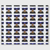 Cadeau Incognito Moustache & Verres Papier à envelopper (Plat)