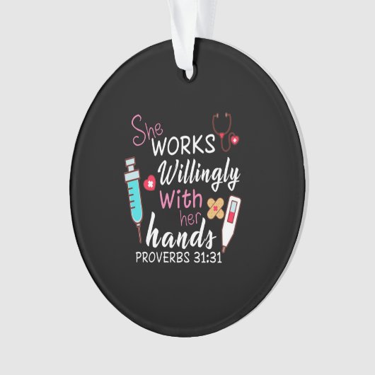 Cadeau infirmière | Elle Travaille Volontiers Appa (devant)