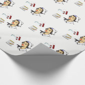 Cadeau Infirmière en papier d'emballage (Coin)