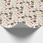 Cadeau Ingrédients Cheeseburger - Papier à envelopper bla (Coin)