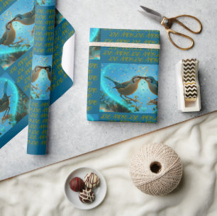 CADEAU INSÉPARABLES - PAPIER EN LAVAGE BLEU