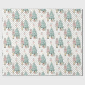 Cadeau Inspiré Du Papier D'Enveloppement De Noël De Casse (Plat)