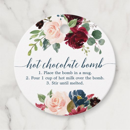Cadeau Instructions relatives aux étiquettes de la bombe (Devant)