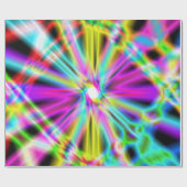 Cadeau Iridescente Chrome 2 Papier d'enveloppement (Plat)
