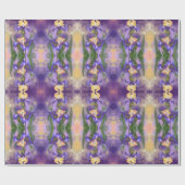 Cadeau Iris Fleurs Enveloppant Papier Irises (Plat)