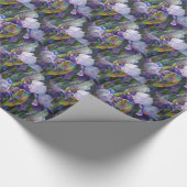 Cadeau Iris papier d'enveloppement de jardin à fleurs (Coin)