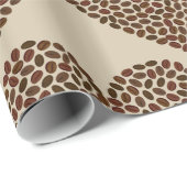 Cadeau J'adore le papier d'emballage de café (Coin rond)