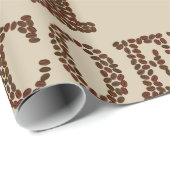 Cadeau J'adore le papier d'emballage de café (Coin rond)