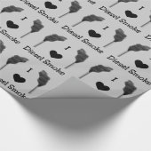 Cadeau J'adore le papier d'enveloppement de fumée diesel (Coin)
