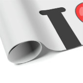 Cadeau J'Aime Le Papier Enveloppant Les Épinards (Coin rond)