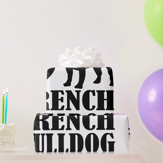 Cadeau J'Aime Mon Papier Français À Envelopper Pour Bulld