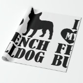 Cadeau J'Aime Mon Papier Français À Envelopper Pour Bulld (Déroulé)