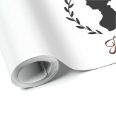 Cadeau Jane Austen Couture Papier à envelopper (Coin rond)
